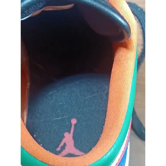 Jordan 1 Low Multi colour (Blue, Green, Red, Black) SE size 8 US 23 JORDAN - Picture 12 of 13